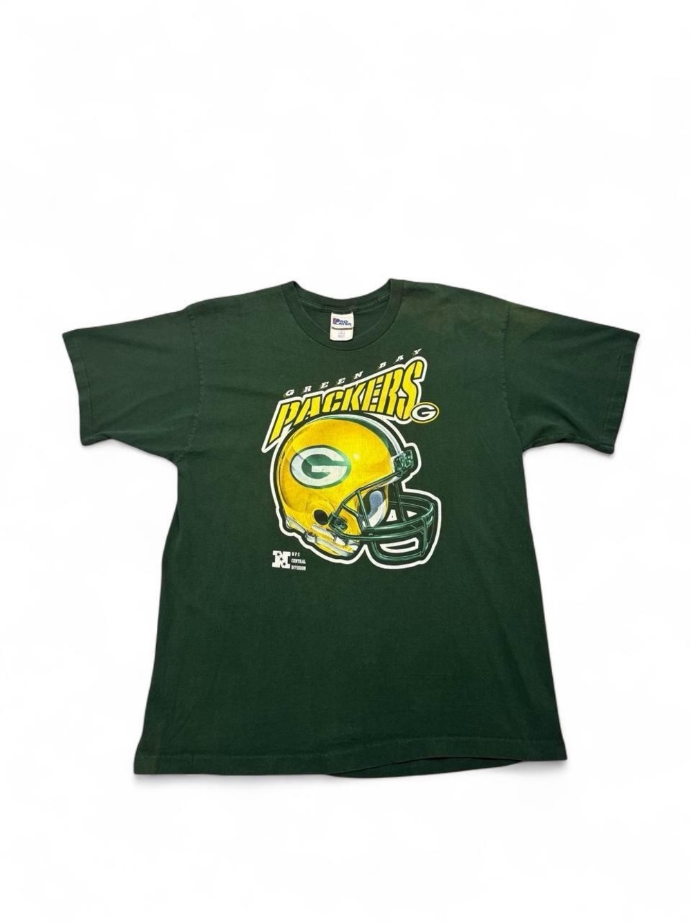 VTG 90s single stitch pro player Green Bay packers big helmet tee green XL mens
